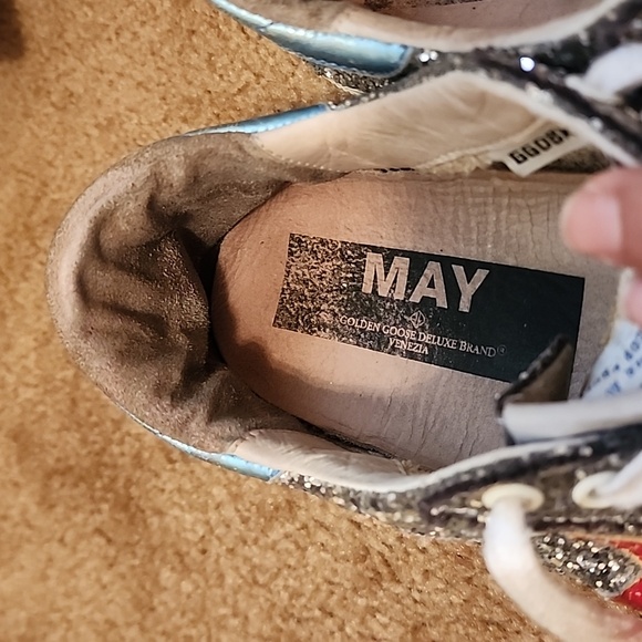 Golden Goose MAY Glitter Sylver Sneakers - Picture 2 of 16